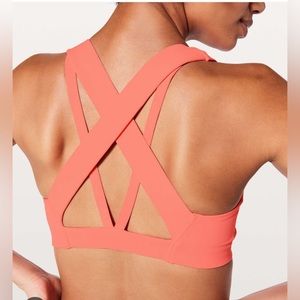 Lululemon Sweat Times Sports Bra - Sunset - Size 10
